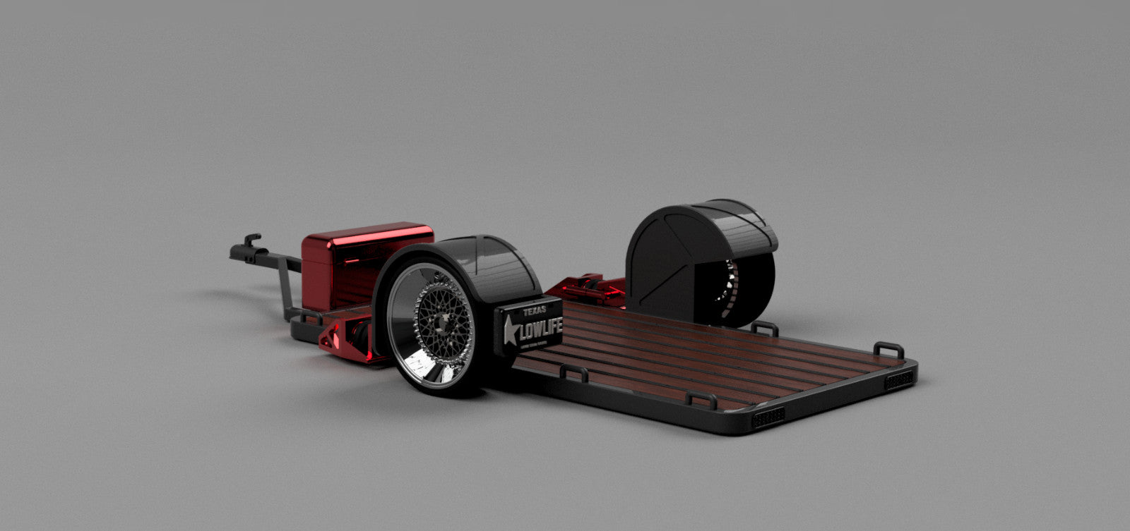 1:25-1:24 Scale Bagged Bike Trailer Resin Model Kit