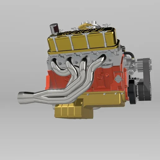 1:25-1:24 Scale Big Block Chevy Engine Resin Printed Kit