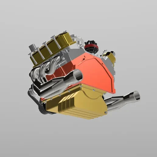 1:25-1:24 Scale Big Block Chevy Engine Resin Printed Kit