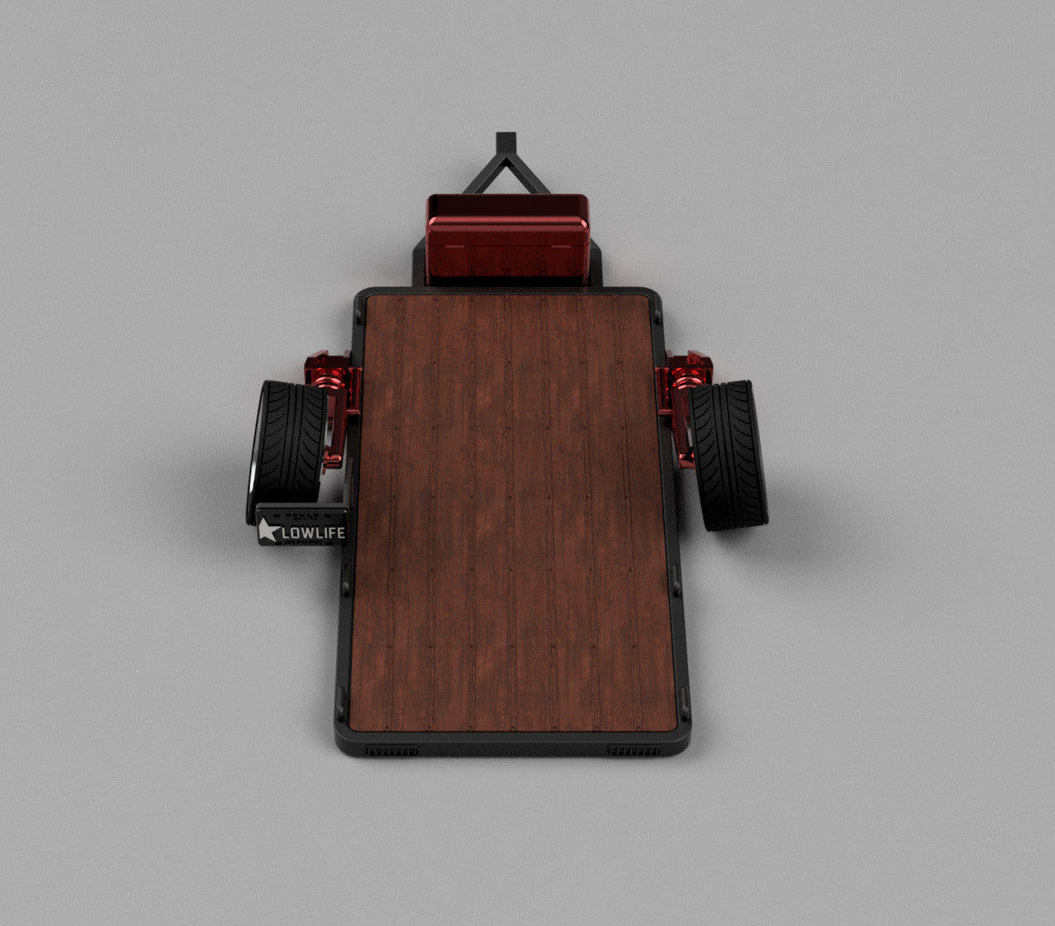 1:25-1:24 Scale Bagged Bike Trailer Resin Model Kit