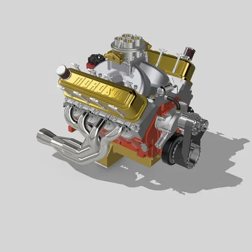 1:25-1:24 Scale Big Block Chevy Engine Resin Printed Kit